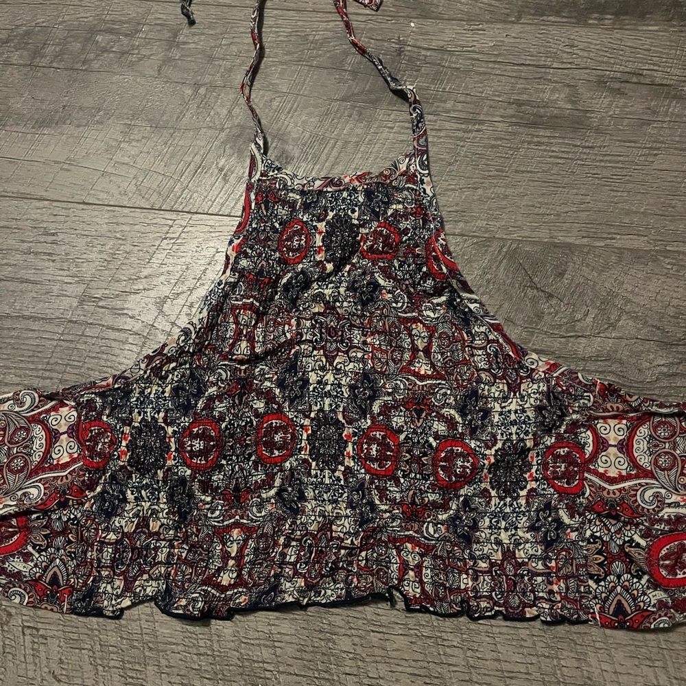 Paisley Halter Crop Top size small